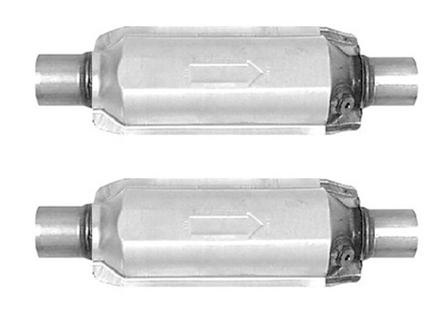 2 Universal Catalytic Converters EPA Approved 2.25" x 16.0 OAL 4.25" OD Made USA