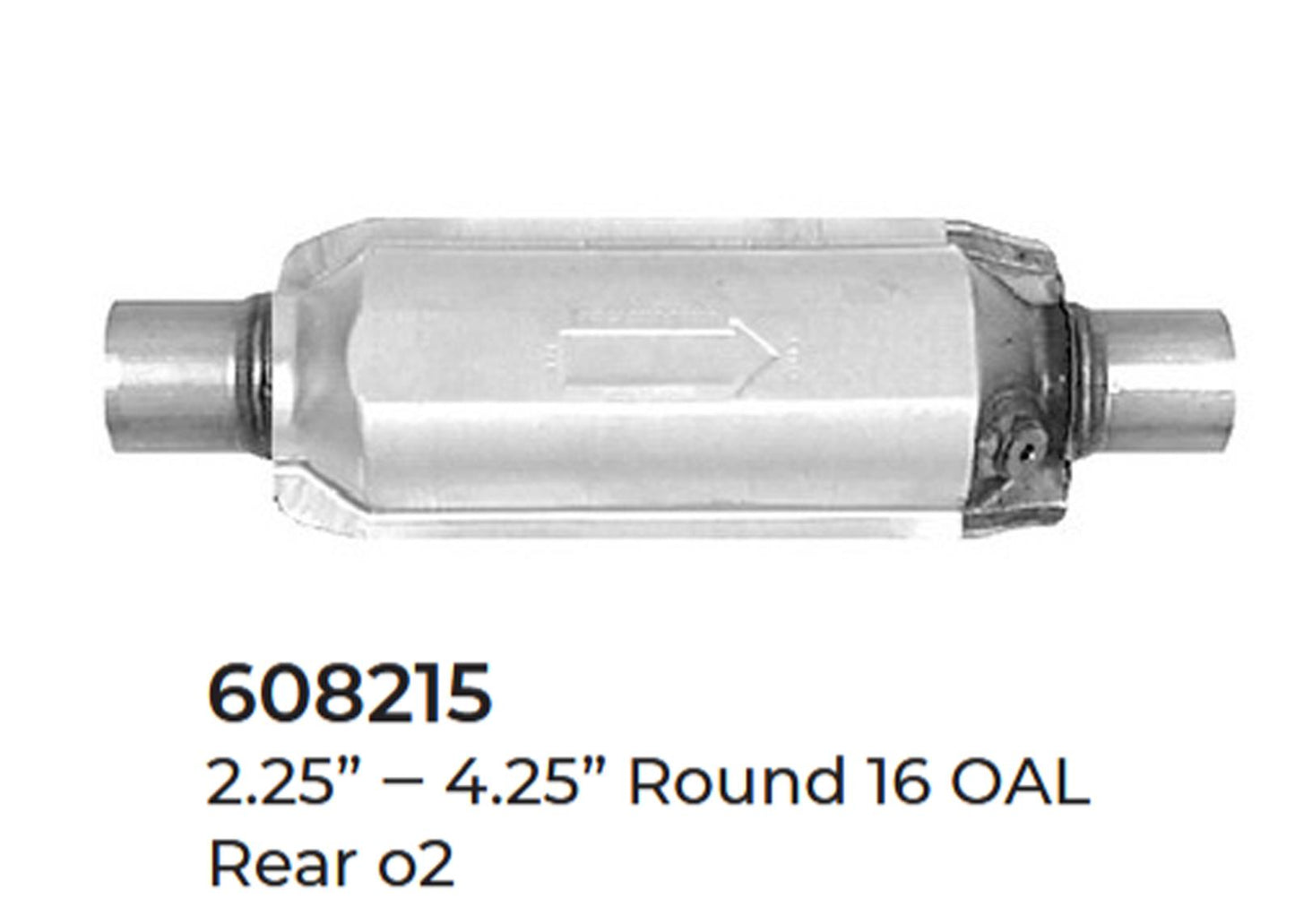 2 Universal Catalytic Converters EPA Approved 2.25" x 16.0 OAL 4.25" OD Made USA