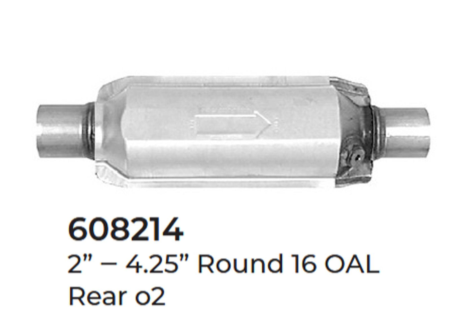2 Universal Catalytic Converters EPA Approved 2.00" x 16.0 OAL 4.25" OD Made USA