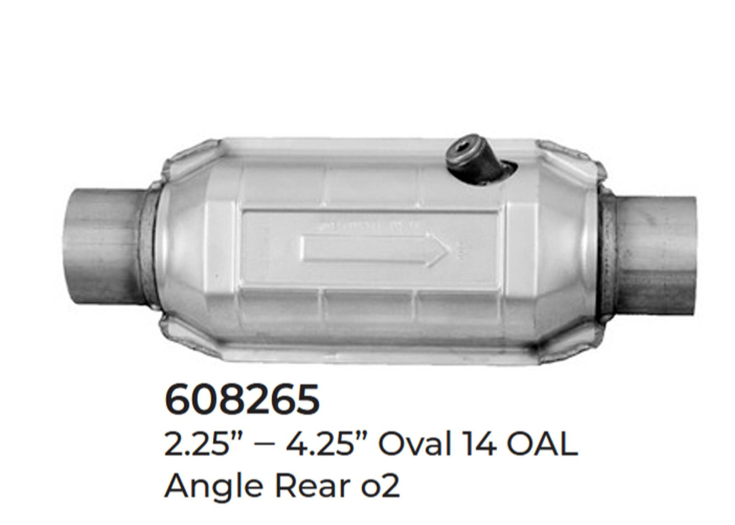 2 Universal Catalytic Converter EPA Approved 2.25" x 14.0 OAL 4.25" OD Made USA