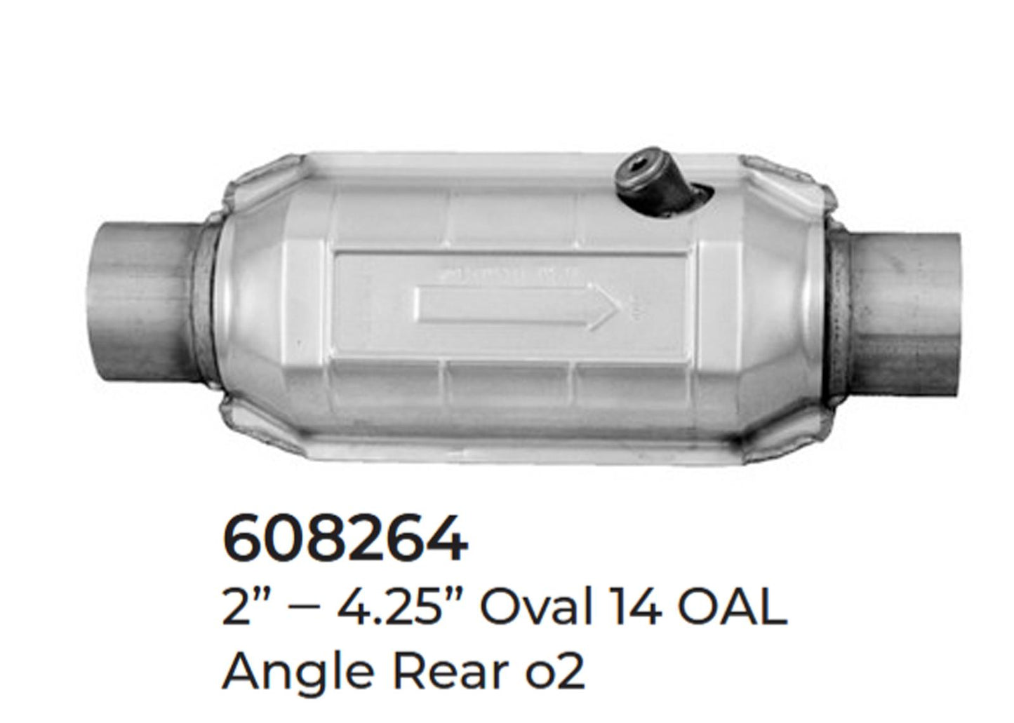 2 Universal Catalytic Converter EPA Approved 2.00" x 14.0 OAL 4.25" OD Made USA