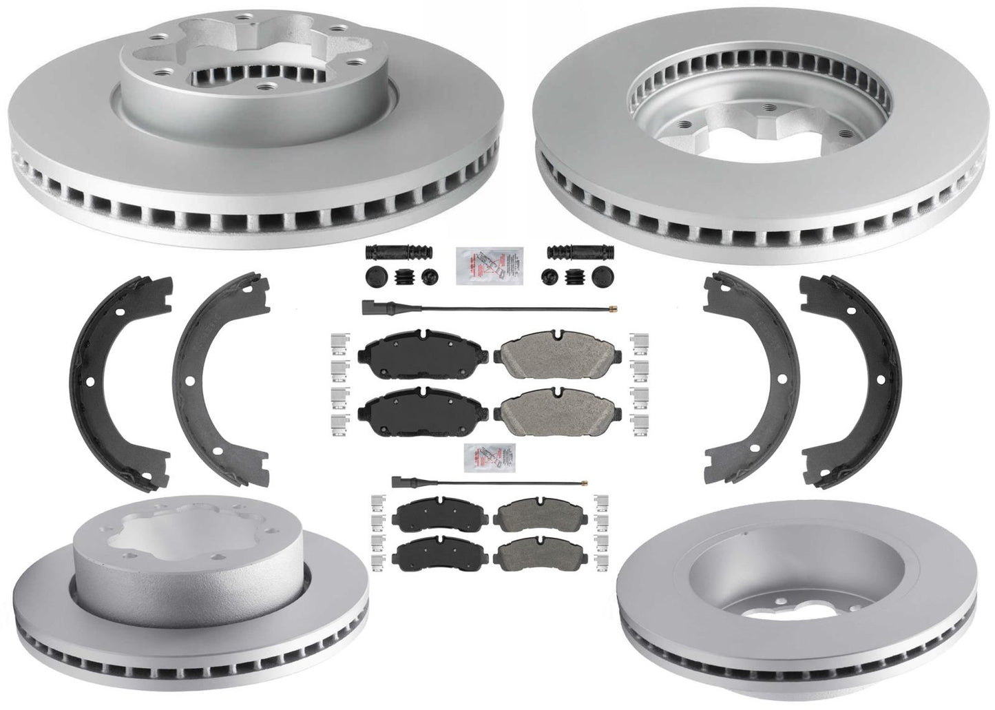 Disc Brake Rotors & Brake Pads for Ford Transit Van 350HD 20-25 Dual Rear Wheel