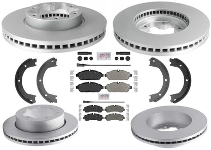 Disc Brake Rotors & Brake Pads for Ford Transit Van 350HD 20-25 Dual Rear Wheel