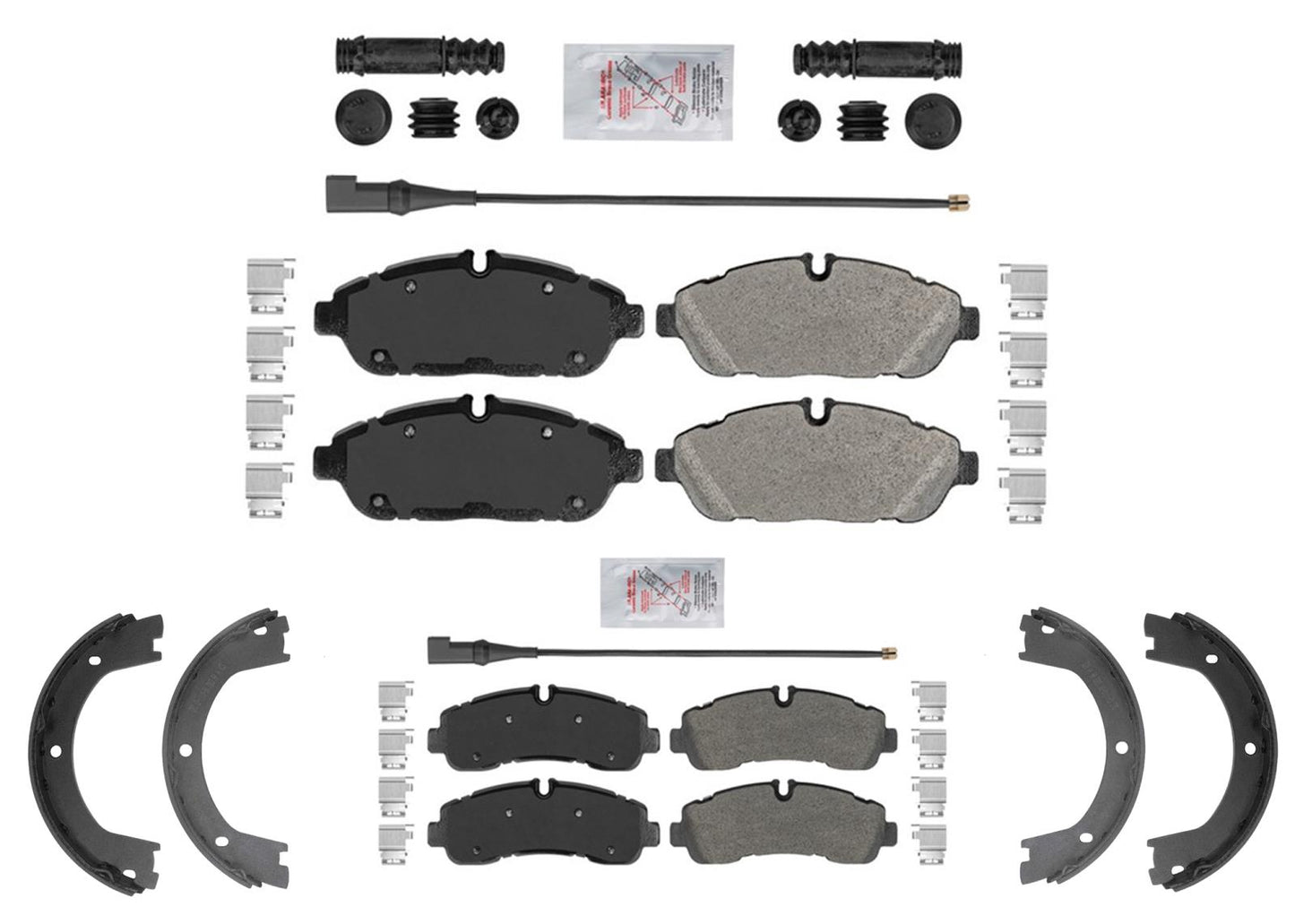 Disc Brake Rotors & Brake Pads for Ford Transit Van 350HD 20-25 Dual Rear Wheel