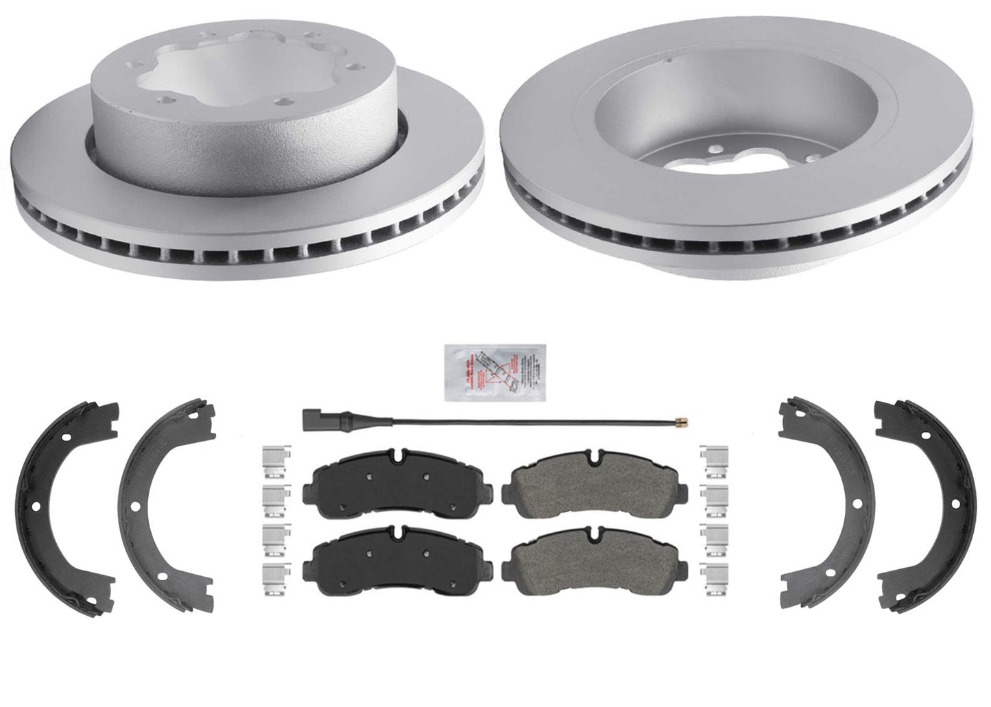 Rear Disc Brake Rotors & Pads for Ford Transit Van 350HD 20-25 Dual Rear Wheel