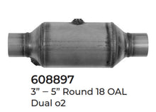 2 Universal Catalytic Converters EPA Approved 3.00" x 18.0 OAL 5" OD Made in USA