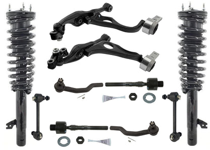 Coil Spring Struts Control Arms Tie Rods for Mazda 6 2009-2013 2.5L Manual Tran
