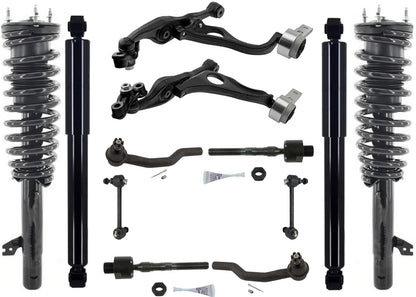 Coil Spring Struts Control Arms Tie Rods for Mazda 6 2009-2013 2.5L Manual Tran