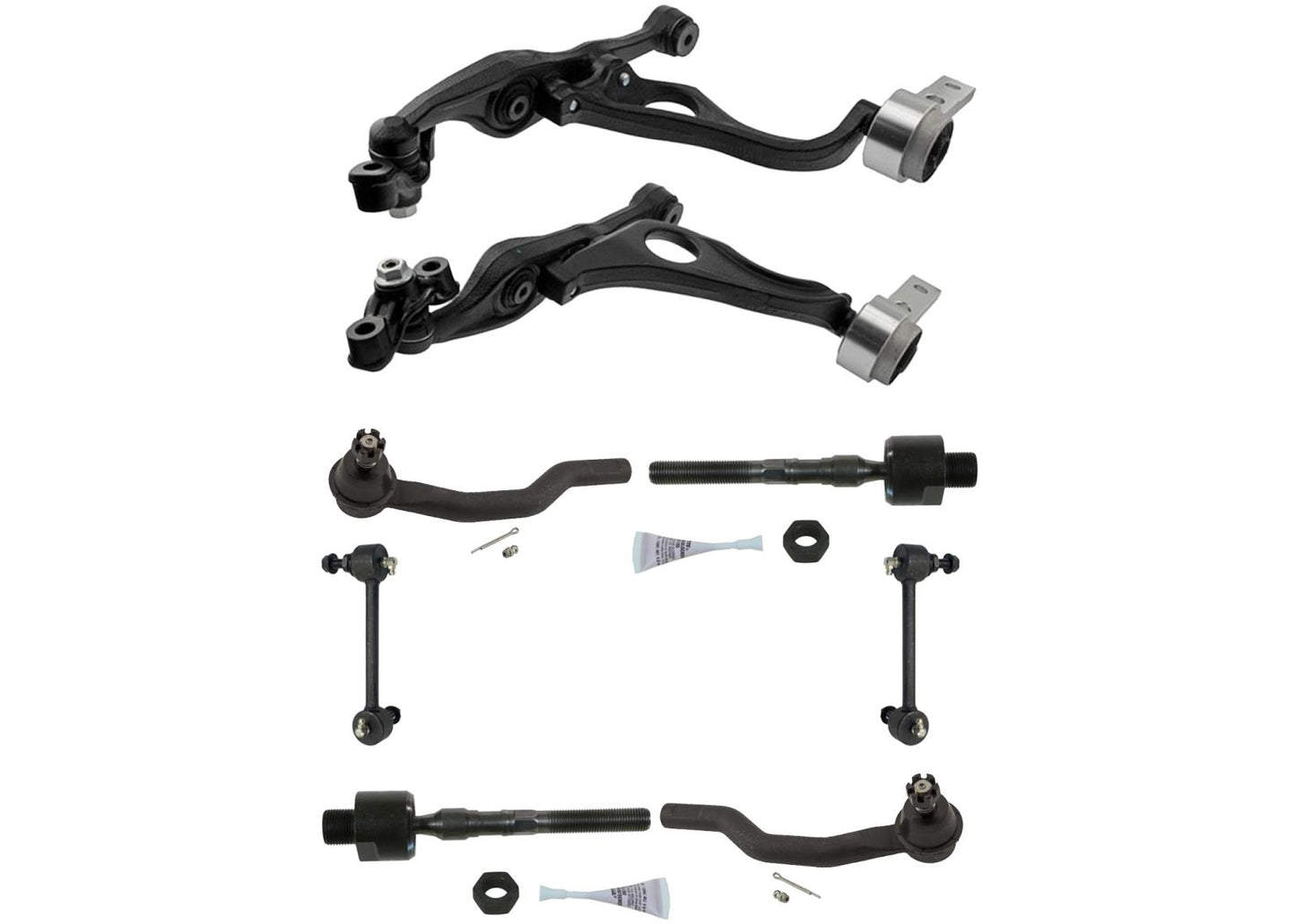 Coil Spring Struts Control Arms Tie Rods for Mazda 6 2009-2013 2.5L Manual Tran