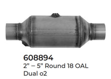 2 Universal Catalytic Converters EPA Approved 2.00" x 18.0 OAL 5" OD Made in USA