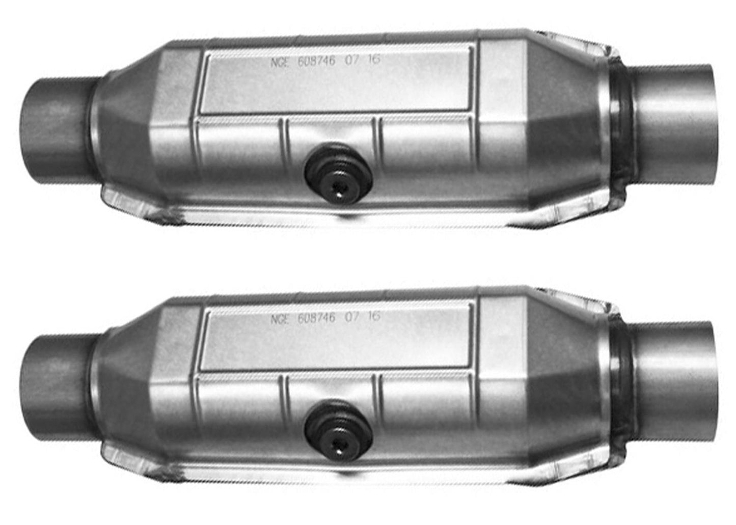 2 Universal Catalytic Converter EPA Approved 2.50" x 17.0 OAL 4" OD Made in USA