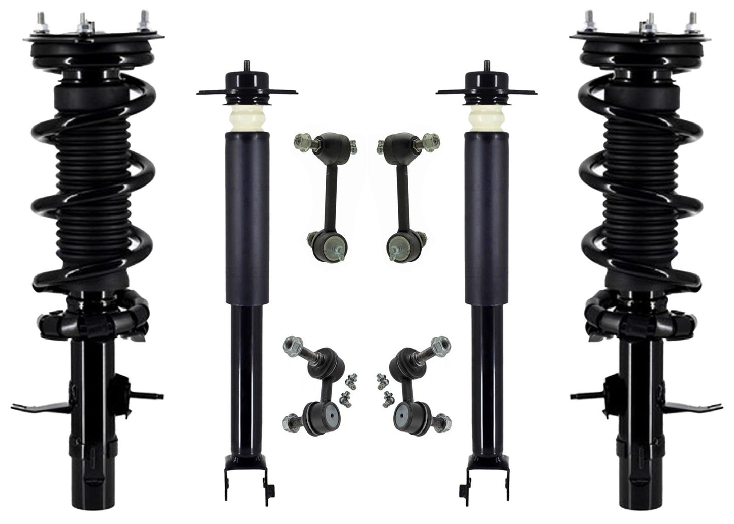 Coil Spring Struts Rr Shocks for All Wheel Drive Infiniti G37 Sedan 2009-2013