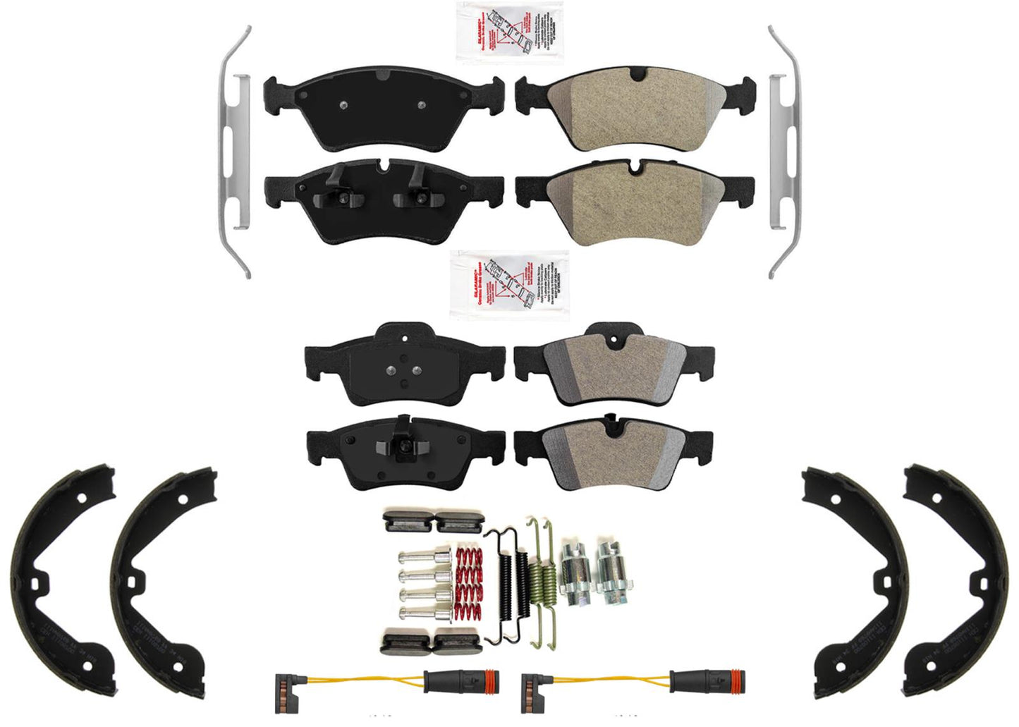 Disc Brake Pads Parking Brake Shoes Springs for Mercedes R350 06 2008 2010 2012