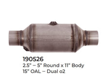 Universal Catalytic Converter EPA Approved 2.50" x 15.0 OAL 5" OD Made in USA
