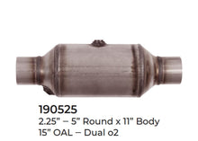 2 Universal Catalytic Converter EPA Approved 2.25" x 15.0 OAL 5" OD Made in USA