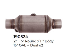 2 Universal Catalytic Converter EPA Approved 2.00" x 15.0 OAL 5" OD Made in USA