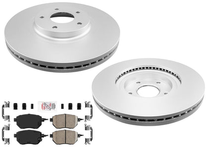 Front Disc Brake Rotor & Brake Pad Parking Shoe for Nissan Maxima 2004 2005 2008