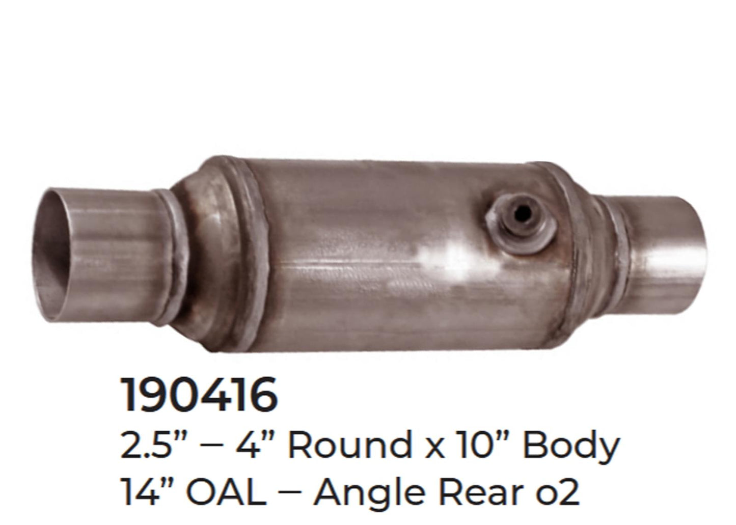 2 Universal Catalytic Converter EPA Approved 2.50" x 14.0 OAL 4" OD Made in USA