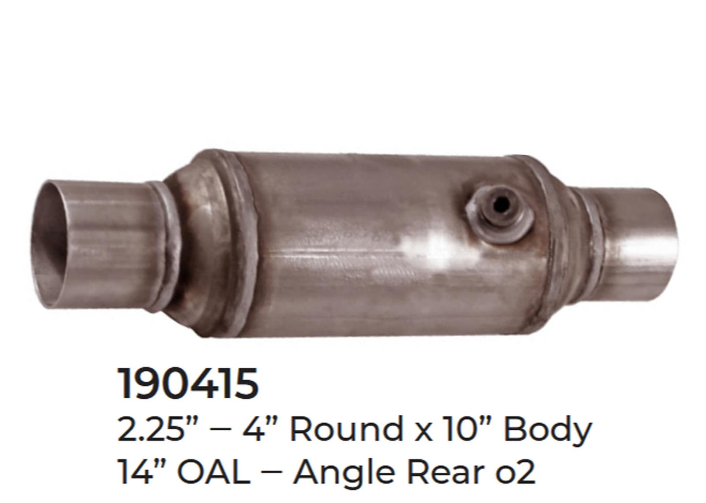 Universal Catalytic Converter EPA Approved 2.25" x 14.0 OAL 4" OD Made in USA
