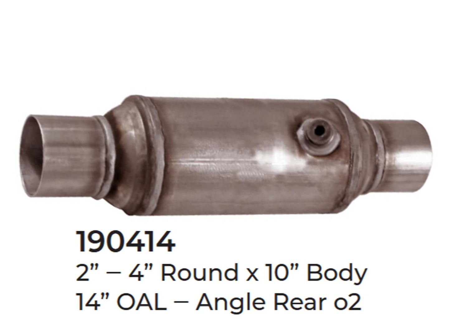 2 Universal Catalytic Converter EPA Approved 2.00" x 14.0 OAL 4" OD Made in USA