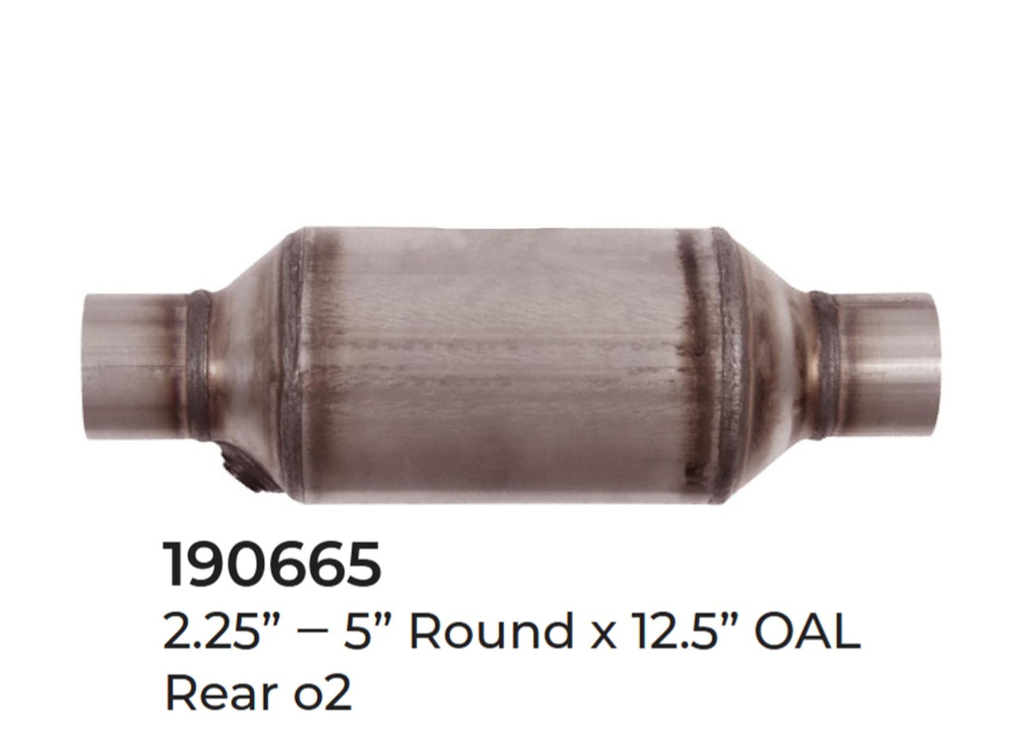 2 Universal Catalytic Converter EPA Approved 2" x 12.5 OAL 5" OD Made in USA
