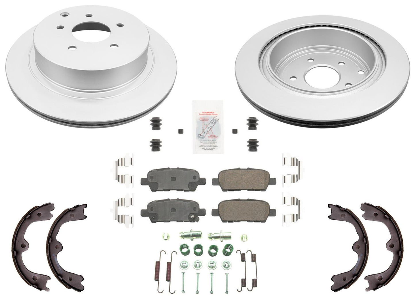 Rear Disc Brake Rotors Brake Pads Parking Shoe for Nissan Maxima 2004 2005 2008