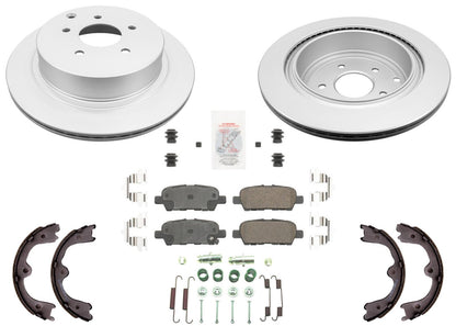 Rear Disc Brake Rotors Brake Pads Parking Shoe for Nissan Maxima 2004 2005 2008