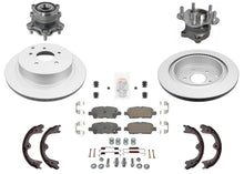 Rear Wheel Hub Bearings & Brake Rotors for Nissan Murano 03-07 All Wheel Drive