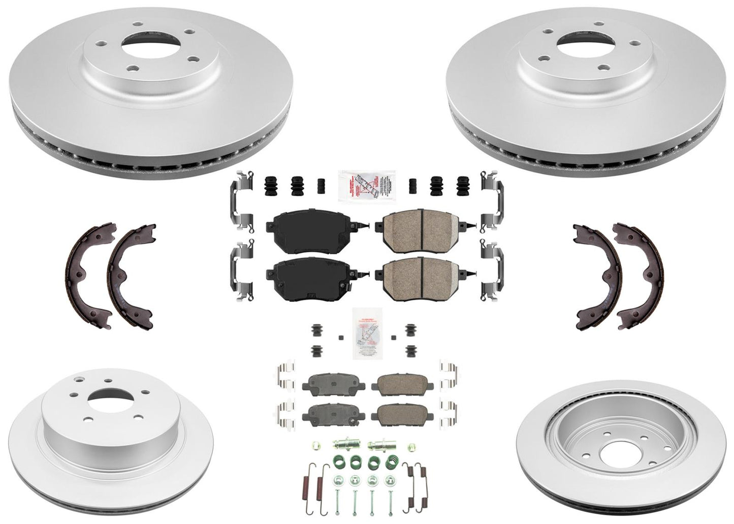 Disc Brake Rotors Brake Pads Parking Shoe for Nissan Maxima 2004 2005 2006 2008