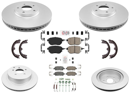 Disc Brake Rotors Brake Pads Parking Shoe for Nissan Maxima 2004 2005 2006 2008