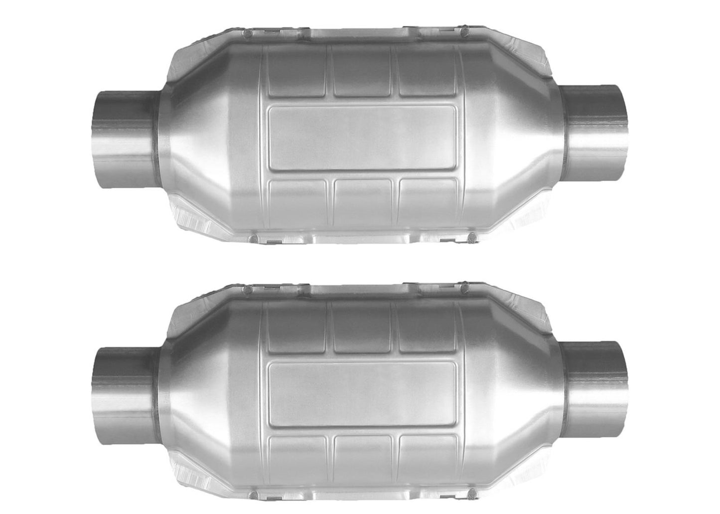 2 Universal Catalytic Converter EPA Approved 2.25" x 14.0 OAL 4" OD Made in USA