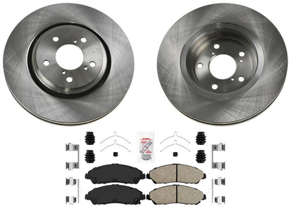 Front Disc Brake Rotors & Brake Pads For Acura MDX Hybrid 2017 2018 2019 2020