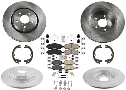 Front & Rear Disc Brake Rotors & Pads for Acura MDX Hybrid 3.0L 2017 2019 2020