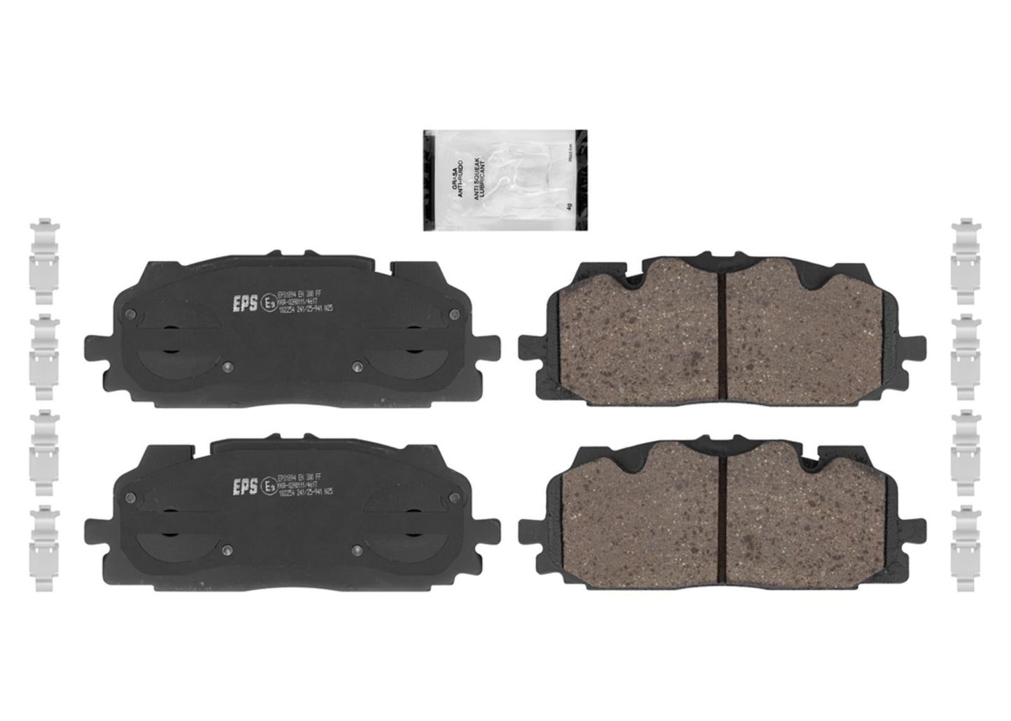 Front GEO Coated Rotor & EPS Brake Pads For Audi A4 Quattro 2017 2022 2024 338MM