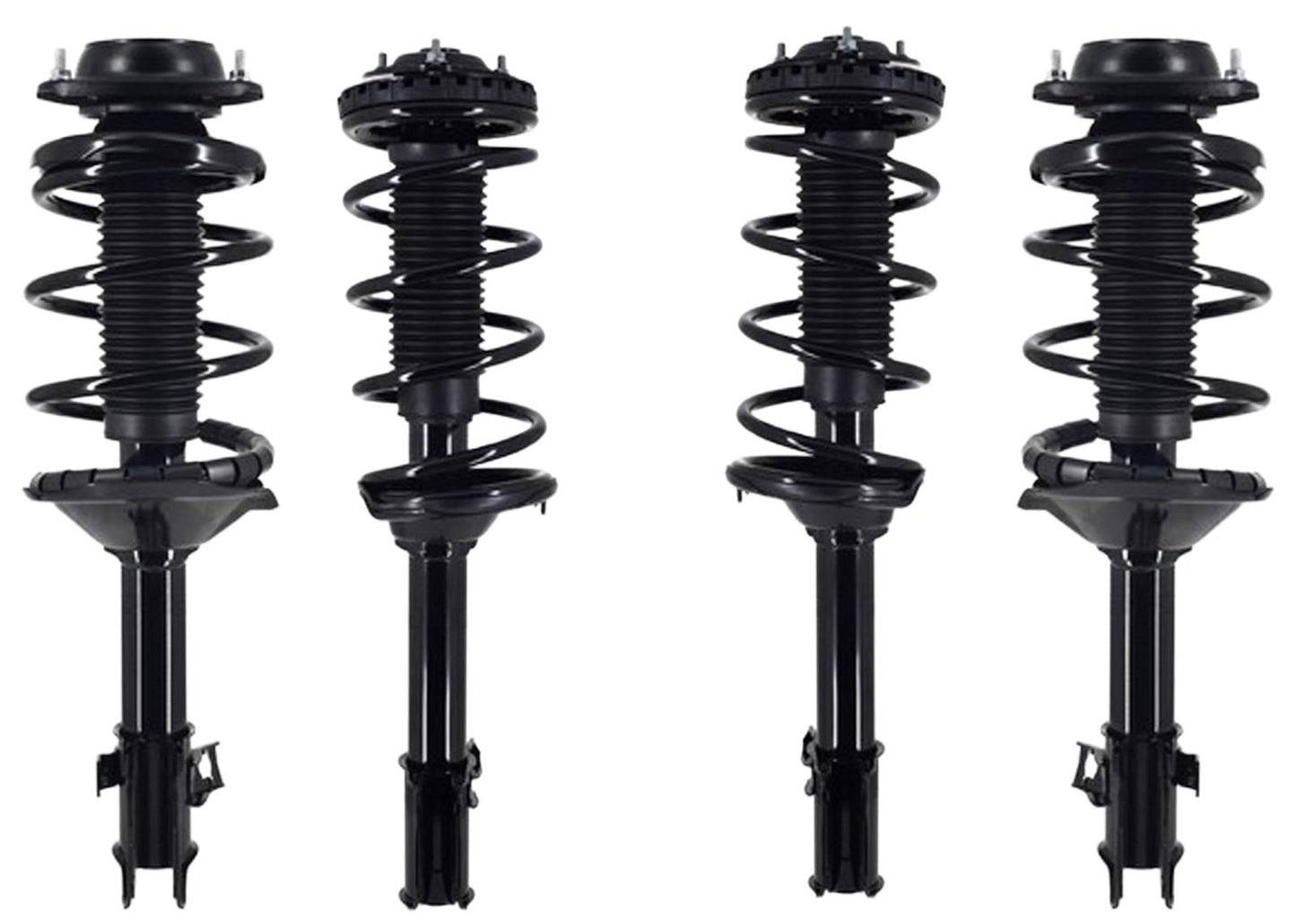 Front & Rear Complete Struts W/ Coil Spring For Subaru Forester 1998 2000 2002