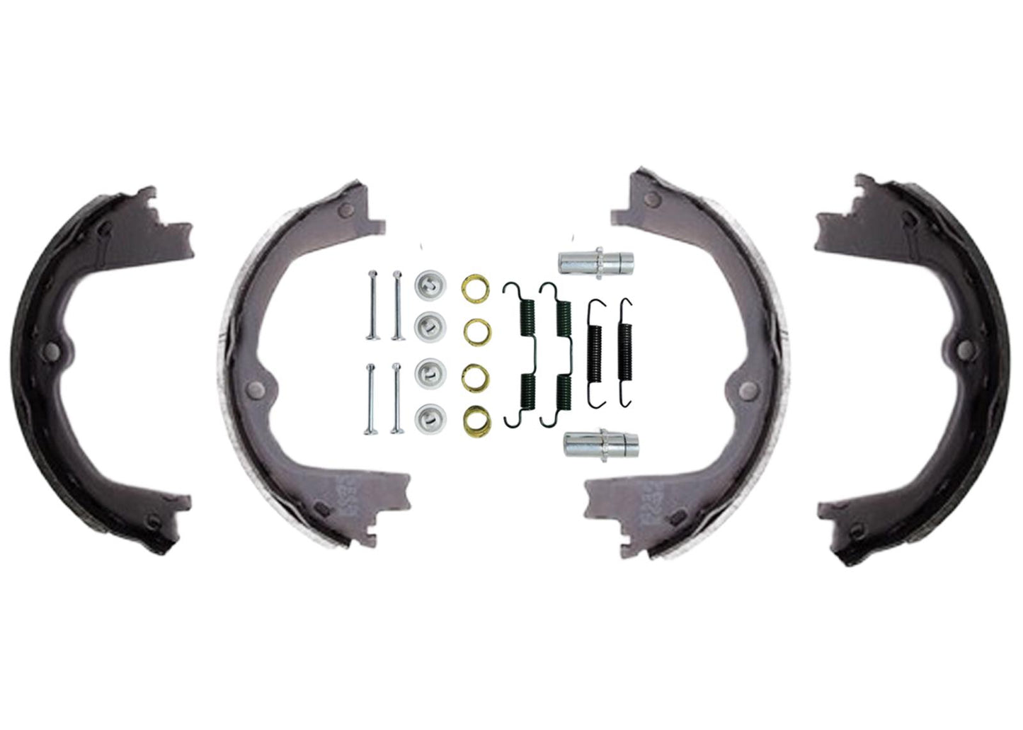 Front & Rear Disc Brake Pads Parking Shoes for Honda Pilot 2016 2020 2021 2022