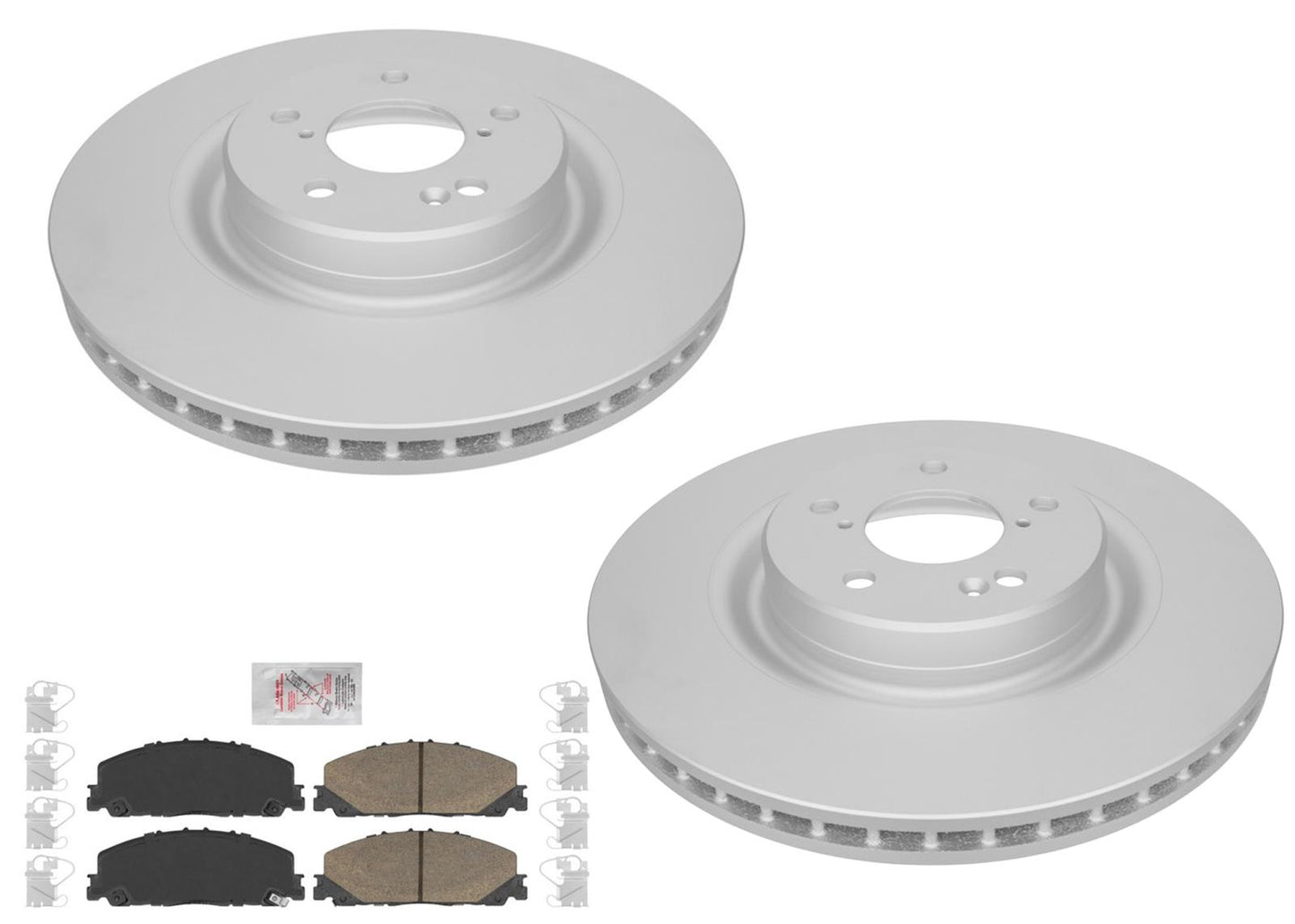 Front Coated Disc Brake Rotors & Ceramic Pads for Honda Pilot 2023 2024 2025