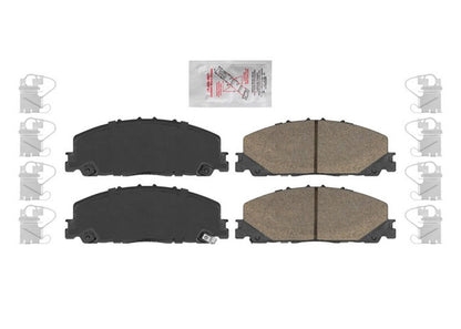 Front Coated Disc Brake Rotors & Ceramic Pads for Honda Pilot 2023 2024 2025