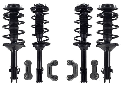 Front & Rear Complete Struts & Sway Bar Links For Subaru Forester 1998 2000 2002