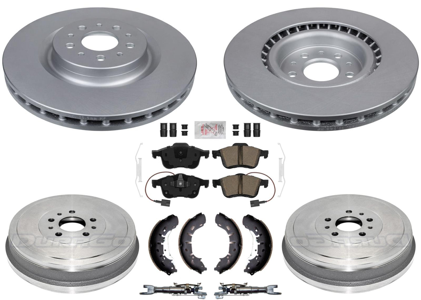 Fleet Duty Disc Brake Rotors Pads Rear Drums Shoes for RAM ProMaster City 14-22