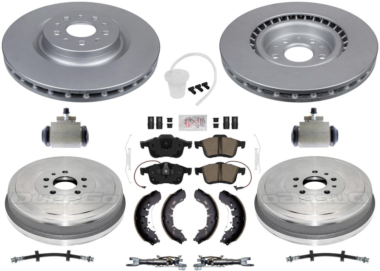 Fleet Duty Disc Brake Rotors Pads Rear Drums Shoes for RAM ProMaster City 14-22