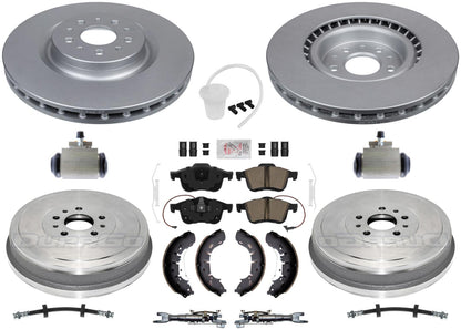 Fleet Duty Disc Brake Rotors Pads Rear Drums Shoes for RAM ProMaster City 14-22
