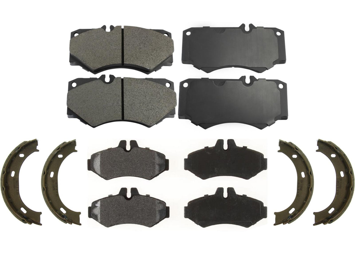 Front Rear Disc Brake Pads Parking Shoes For Mercedes G55 AMG 2003 2005 2008