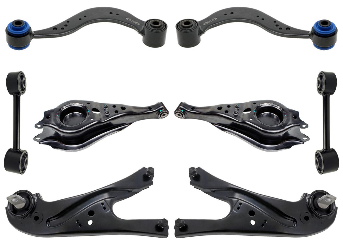 Rear Upper & Lower Trailing Control Arm Arms for Toyota Highlander 2014-2019