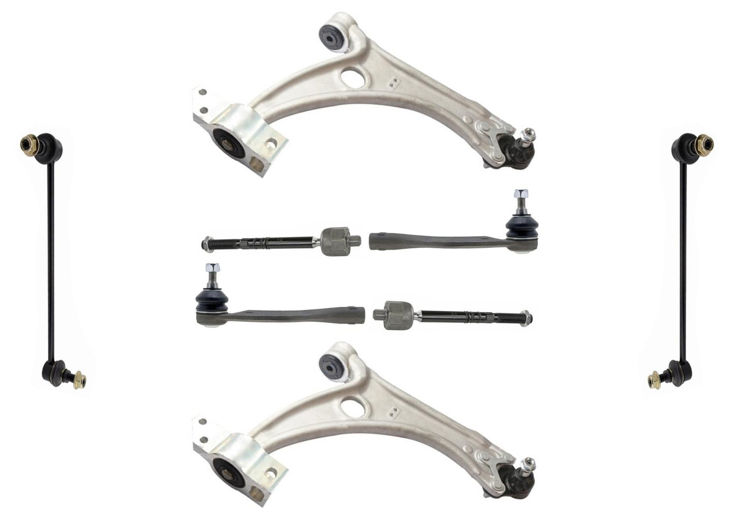Front Lower Control Arms Ball Joints Tie Rods & Links For Audi TT Quattro 08-15