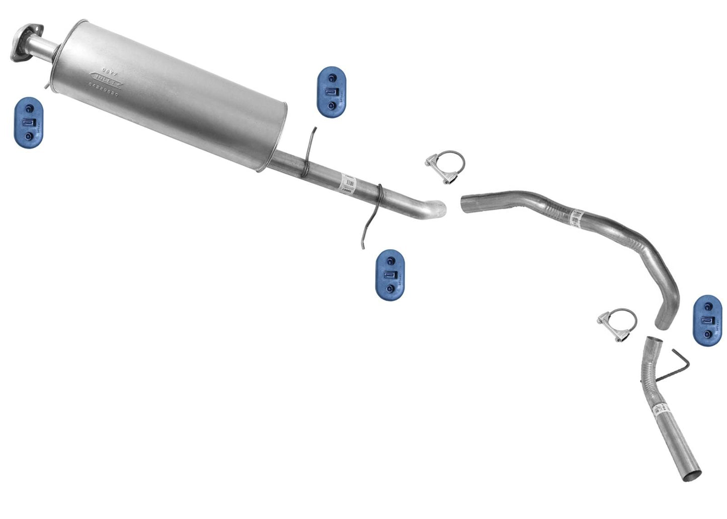 Exhaust System Muffler Pipes For Navigator 2007-14 5.4L EL L 131 Inch Wheelbase