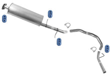 Exhaust System Muffler Pipes For Navigator 2007-14 5.4L EL L 131 Inch Wheelbase