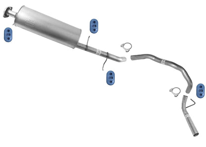 Exhaust System Muffler Pipes For Navigator 2007-14 5.4L EL L 131 Inch Wheelbase