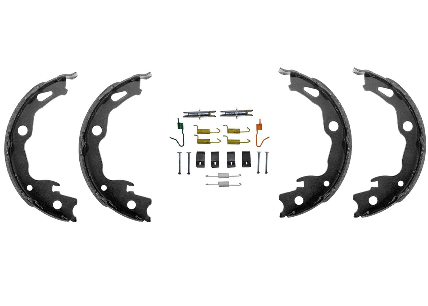 Front & Rear Ceramic Brake Pads Parking Shoes for Nissan Rogue 2017 2020 2022