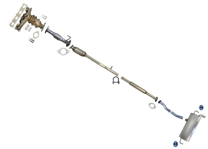 Rear Pipe & Rear Muffler Assembly For Hyundai Tucson 2.4L 2014-2015 GLS LIMITED